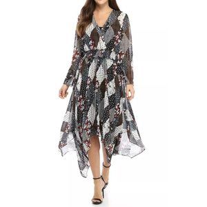 Tommy Hilfiger Faux Wrap Hankerchief Dress